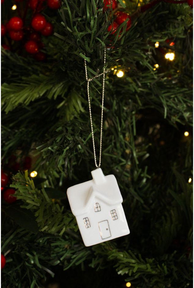 Pingente Casinha De Porcelana com Filete -3-